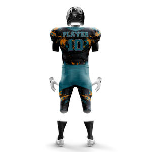 Camiseta de fútbol americano de manga corta de poliéster 100% de talla grande personalizada, Parte delantera transpirable, último diseño, bordado por sublimación bajo - Product Image 3