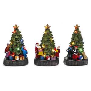 Assorted <b>Christmas</b> Tree Ornament 442406 9.5x8x16cm MICROLED General Trade Ball & Tree Ornaments - Product Image 1