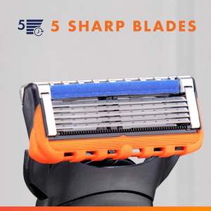 Repuestos de Cuchillas para Afeitar Gillette Fusion5 Power para Hombre, 6 Cartuchos, Banda Lubricante Más Grande, Recortador de Precisión, Maquinilla de Afeitar de 5 Cuchillas - Product Image 6