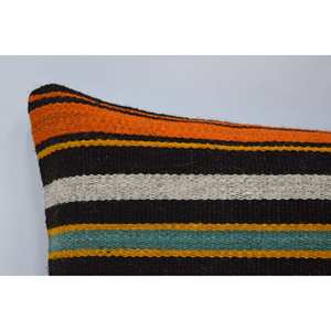 Coussin décoratif en laine Kilim multicolore 12x24 pouces Coussin décoratif de luxe Vintage Leaves Pattern Portable Woven Bedding Square Cushion - Product Image 2
