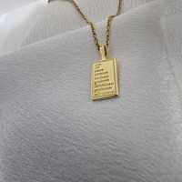 Collier Pendentif Religieux Personnalisé en Argent Sterling 925 Plaqué Rhodium et Or, Vente Chaude, Cadeau de Noël