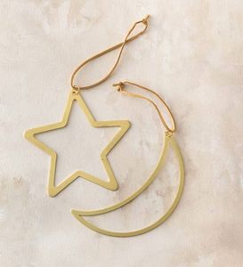 Handcrafted <b>decorative</b> metal Christmas hanging ornaments for <b>winter</b> celebrations weddings parties and festive room <b>decor</b> - Product Image 3