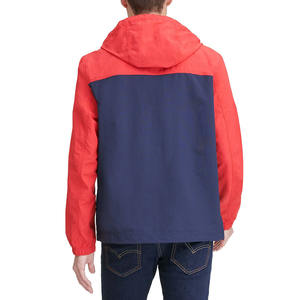 2025 Fabricante personalizado Hombres Moda Ligero Plegable Bolsillo delantero Logotipo personalizado Chaqueta cortavientos con capucha 100% Lana Invierno - Product Image 6