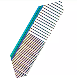 หวีเกรย์ฮาวด์สำหรับสัตว์เลี้ยงหวีสแตนเลสอุปกรณ์ตัดแต่งขนสัตว์เลี้ยงตามสั่ง - Product Image 4