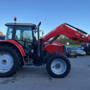 Tracteur agricole d'occasion Massey Ferguson 140 CV 4x4 – Composants essentiels : roues, roulements, moteur, pompe, boîte de vitesses pour moteur - Product Image 1