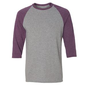 T-shirt en toile 100% coton à manches 3/4, séchage rapide, respirant, col rond, coupe classique pour femmes et hommes - Product Image 1
