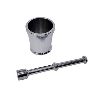 Mortero y Maja de Metal de Estilo Rústico con Diseño Tradicional Clásico, Mortero y Maja de Metal Popular para Accesorios de Cocina - Product Image 3