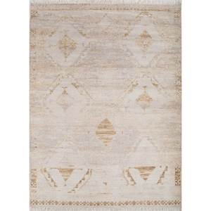 Tapis en laine noués à la main Erbe Classic Ivory, géométriques et abstraits, pour la décoration de la maison, du salon, du couloir, modèle-Akwl-1557 - Product Image 1
