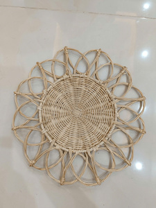 Plato de ratán ecológico, vajilla artesanal duradera, plato de ratán natural vibrante para restaurantes y eventos, la mejor oferta de exportación - Product Image 5