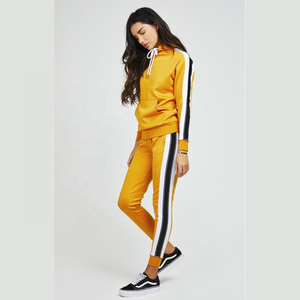 Haut pull/fermeture éclair personnalisé avec survêtement coupe-vent bande latérale lettre nouveau survêtement unisexe survêtement en polyester - Product Image 5
