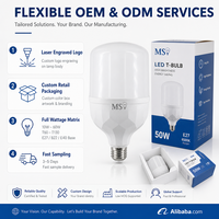 Ampoule LED T à facettes diamantées, type colonne haute, 10W-60W, E27 B22 E40, AC165-265V, faisceau 270D, diffuseur opale, pour entrepôts de culture et locaux professionnels