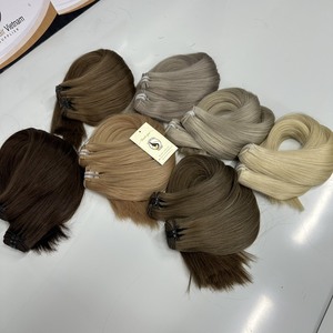 ส่วนขยายของผม2023เทรนด์ใหม่หนึ่งผู้บริจาค100% มนุษย์ผิวบางเครื่อง Weft ผมส่วนขยายผู้ขาย - Product Image 4