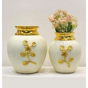 Prix de gros Vase de centre de table en métal Pots de fleurs de haute qualité Présentoir de table de bureau à domicile Vase à fleurs Conceptions en émail - Product Image 5