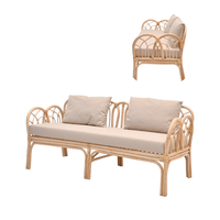 Canapés et chaises de jardin en rotin traditionnels faits à la main pour l'extérieur, pour salon, parc, hôtel et zones de restauration - OEM/ODM du Vietnam