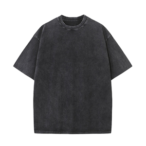 2025 nouvelle conception personnalisée de haute qualité hommes lavés à l'acide t-shirts prix de gros lavés à l'acide t-shirts Anti-rides - Product Image 2