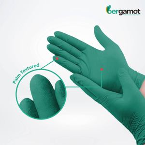 6.0gm <strong>Nitrile</strong> Powder Free <strong>Gloves</strong> - Green Color <strong>Nitrile</strong> Chemical Resistant <strong>Glove</strong> - Hand Protection <strong>Gloves</strong> - <strong>Laboratory</strong> <strong>Use</strong> - Product Image 4