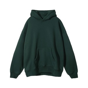 Sudadera con capucha de lana cómoda y acogedora, ligera, de 100% algodón, unisex, con bolsillo de canguro de gran tamaño, técnica bordada - Product Image 6
