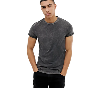 Wholesale Men Acid Wash <b>T</b> <b>Shirt</b> Streetwear Hip Hop Stone 100% Cotton <b>t</b> <b>Shirts</b> With logo Customize Oversized <b>Vintage</b> <b>T</b>-<b>shirt</b> - Product Image 1