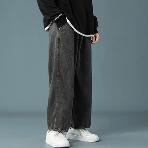 Vintage Patchwork Plaid <b>Cargo</b> Jeans Men <b>Women</b> <b>Baggy</b> Denim Trousers Streetwear Hip Hop Multi-Pockets Safari Style Casual - Product Image 4