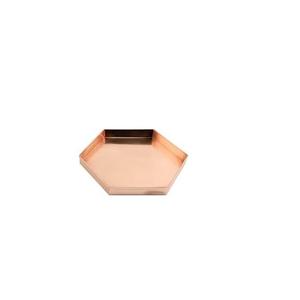 Plateau ovale en cuivre, assiette de fruits de cuisine pour forme hexagonale pour 3 pièces, taille personnalisée, fabriqué en inde, vente en gros - Product Image 4