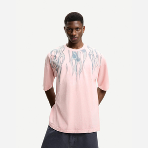 T-shirt pour hommes haute qualité Streetwear Vintage t-shirt surdimensionné 100% coton grande taille T-shirts pour hommes - Product Image 6