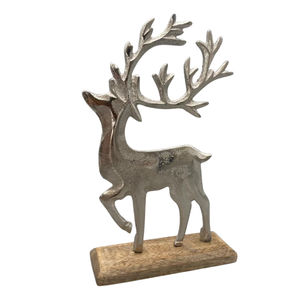 Base en bois en métal de qualité supérieure Sculpture de renne élégante faite à la main pour mariage décoration de noël Sculpture bon prix - Product Image 1