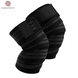 MESS SPORTS Solid Color Neoprene Breathable Power Lifting <b>Weight</b> Knee Wraps for Gym <b>Training</b> - Product Image 4