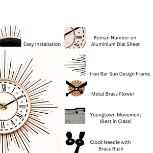 Exportateur indien d'horloges murales en fer pour les maisons modernes, les bureaux et la décoration intérieure contemporaine, disponible en grande quantité - Product Image 5