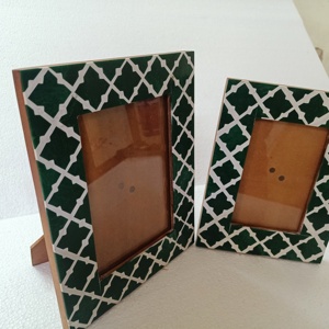 Marcos de fotos de hueso natural y nácar hechos a medida en tamaño 4*6 y 5*7 pulgadas para reventa - Product Image 2