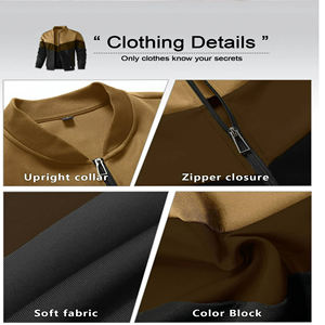 Chaqueta de bombardero de satén ligera personalizada OEM para hombre chaqueta de invierno transpirable con cuello levantado bordado Vintage con MOQ bajo - Product Image 5