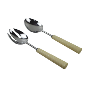 Excelente Juego de Cubiertos con Acabado Plateado, Diseño Combinado Plateado, Cubiertos Metálicos para el Desayuno y Decoración de Mesa de Comedor - Product Image 1