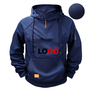 Sweat à capuche 100% coton 2026, coupe ajustée, poids lourd, logo personnalisé, manches longues, sweat à capuche entièrement personnalisable pour hommes - Product Image 1