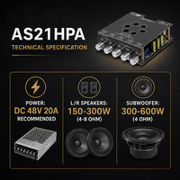Carte d'amplificateur de puissance 2.1 canaux AS21HPA TPA3255 300W x 2 + 600W Subwoofer, module audio numérique pour home cinéma