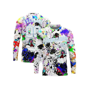 Custom Logo Men's Long Sleeve T-<b>Shirt</b> High Quality 100% Cotton Casual Style Oversized Fit for Spring - Product Image 1