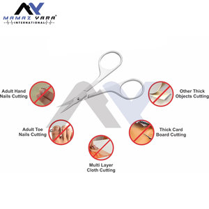 Ensemble de ciseaux à ongles, de ciseaux à cuticules et de ciseaux à sourcils de qualité supérieure pour un toilettage de précision avec de l'acier inoxydable durable - Product Image 5