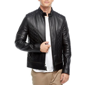 แจ็คเก็ตผ้าใบหนังแท้สำหรับผู้ชายเสื้อแจ็กเก็ตฤดูหนาวเสื้อแจ็กเก็ตผ้าแคนวาสสีบล็อคสีออกใหม่ล่าสุด2022 - Product Image 6