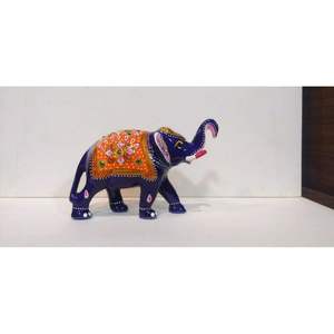 Artisanat antique fait à la main, éléphant, œuvre d'art décorative traditionnelle, mettant en valeur l'artisanat manuel de haute qualité pour une décoration intérieure unique - Product Image 5