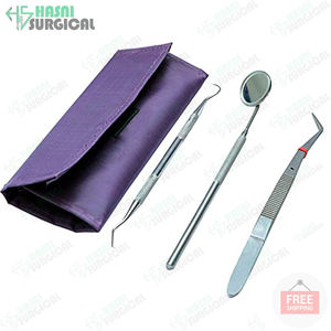 Kit d'examen dentaire de base de 3 instruments dentaires en acier inoxydable de haute qualité CE ISO APPROUVÉ Haut de nos productions - Product Image 6