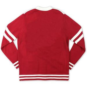 Collage Unisex Custom Winter School Uniform V-Neck <b>Cardigan</b> OEM Casual Long Sleeve - Product Image 2