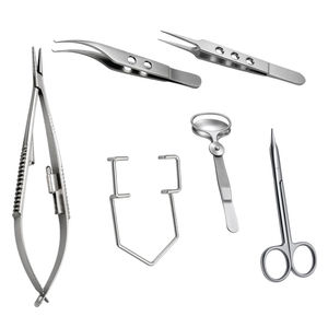 Kit d'instruments chirurgicaux ophtalmiques manuels en gros |   Instruments de chirurgie oculaire professionnels en acier inoxydable - Product Image 1