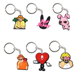 พวงกุญแจยางพีวีซีแบบนิ่มพวงกุญแจซิลิโคนสั่งทำโลโก้ได้พวงกุญแจยาง3D แบบปรับแต่ง2D ได้ - Product Image 5