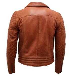 Chaqueta de Cuero de Invierno para Motociclistas, Estilo Moderno, Color Personalizado, 100% Cuero Genuino, Corte Ajustado, Impermeable y Transpirable - Product Image 2