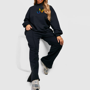 Ensemble de survêtement de jogging haut de gamme pour femmes en gros / Ensemble de survêtement confortable à manches longues pour femmes - Product Image 3