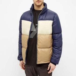 High quality Oversized cotton padded winter <b>Quilted</b> Bomber men's puffer jackets custom logo print <b>thick</b> casual clothing Jackets - Product Image 4