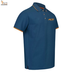 Nouveau Style hommes polos en bas quantité minimale de commande mode hommes polos évacuation de l'humidité coton tissu hommes polos - Product Image 4