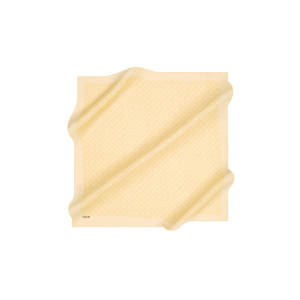 100x100ผ้าพันคอโมโนแกรมสง่างามสี่เหลี่ยมสีเหลือง - Product Image 1