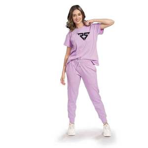 Stylish Jogger Suits Women Two Piece <b>Tracksuit</b> Manufacturer <b>Pink</b> <b>Tracksuit</b> half saleeve Sets Women's Clothing - Product Image 1