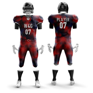 Maillot de football américain personnalisé par sublimation, 100 % polyester respirant, ensembles à manches courtes grandes tailles, twill de tackle disponible - Product Image 6