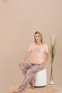 Conjunto de Pijama de Viscosa de Lujo para Mujer, Fabricación Turca, Ropa de Dormir de Alta Calidad, Ligera, Transpirable, de Manga Larga - Product Image 6