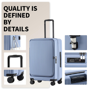 Ensemble de <span class=keywords><strong>valises</strong></span> extensibles à ouverture frontale, durables et élégantes, 20/24/28 pouces, pour affaires, quotidien, école et voyage – Meilleurs prix de gros - Product Image 3